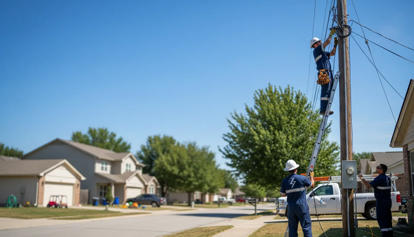 Residential electrician providing installation services in Paron, AR